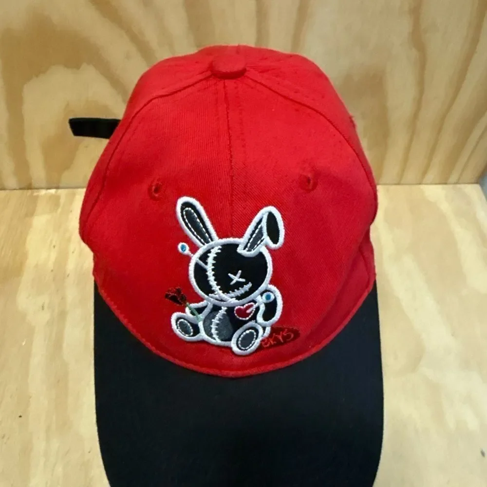 CAP HAT BKYS LUCKY CHARM BASEBALL - ONE SIZE - RED BLACK